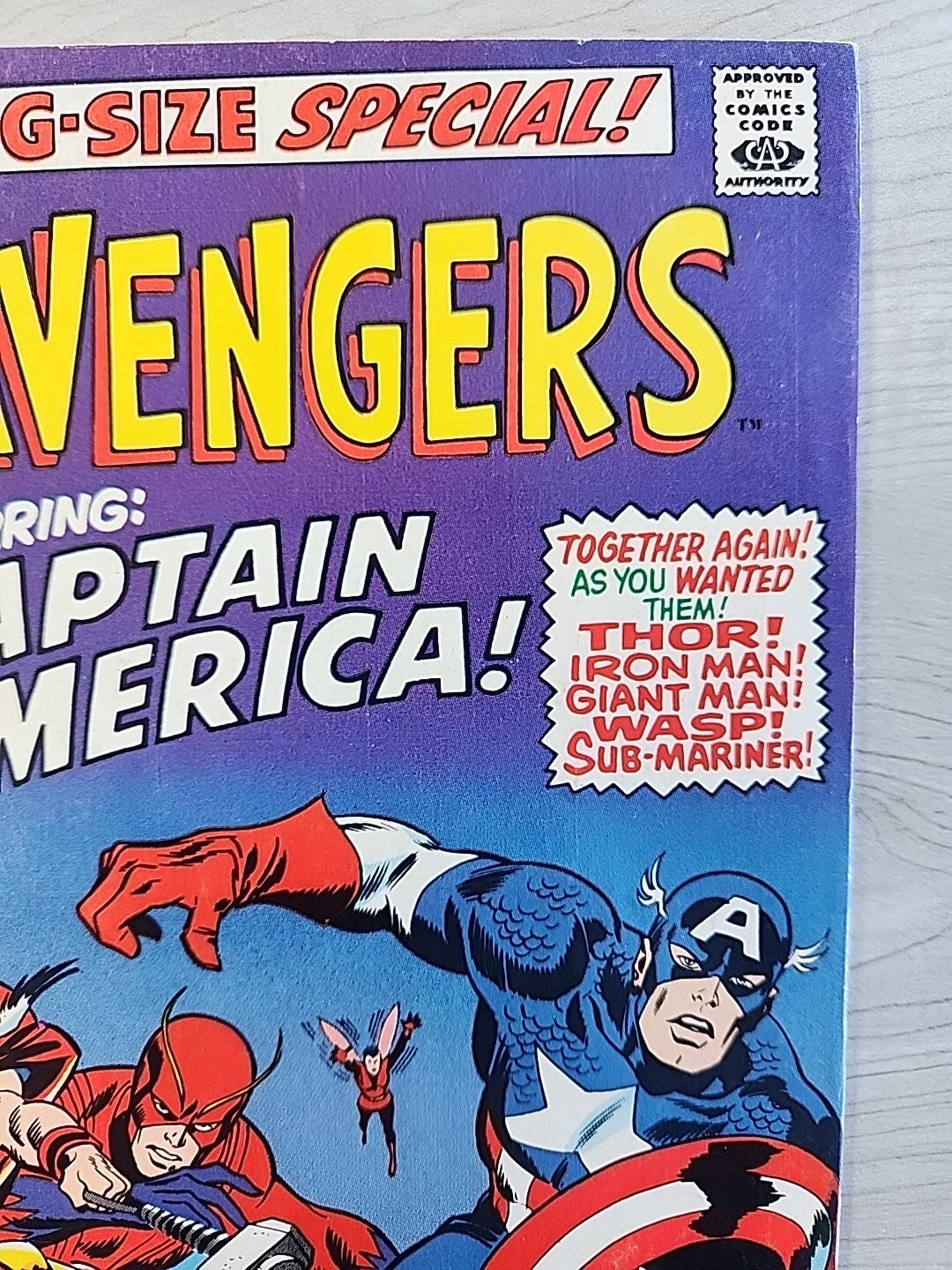 Marvel King-size Special THE AVENGERS No. 3 (1969) Captain America Joins FN