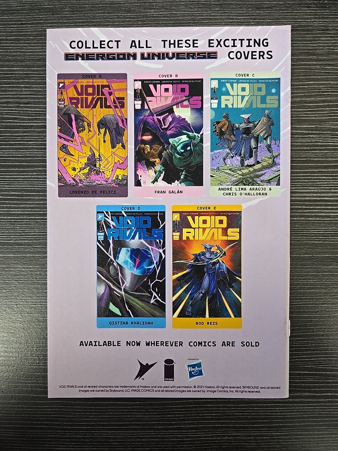VOID RIVALS 8 1:50 ROD REIS VARIANT NM IMAGE
