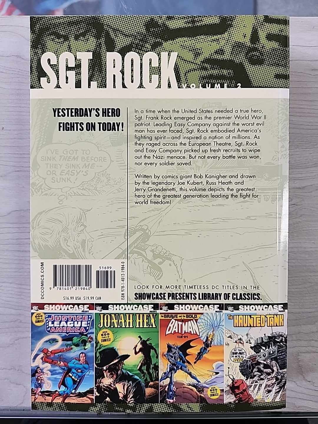 DC Showcase Presents Sgt. Rock Volume 1 & 2 DC Comics 2007 VF+ First Prints