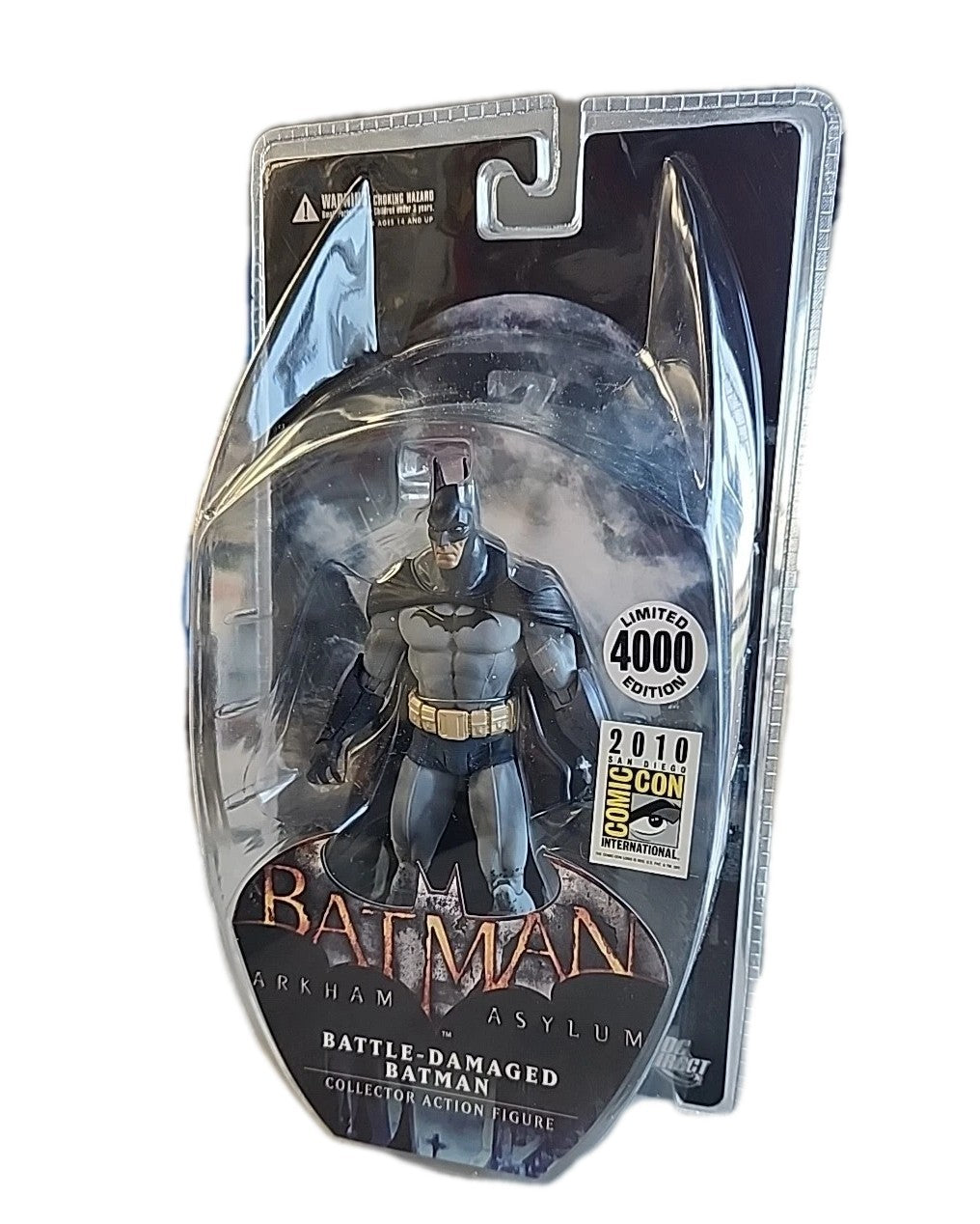 DC Direct Arkham Asylum Battle-Damaged BATMAN SDCC Exclusive Action Figure NIB