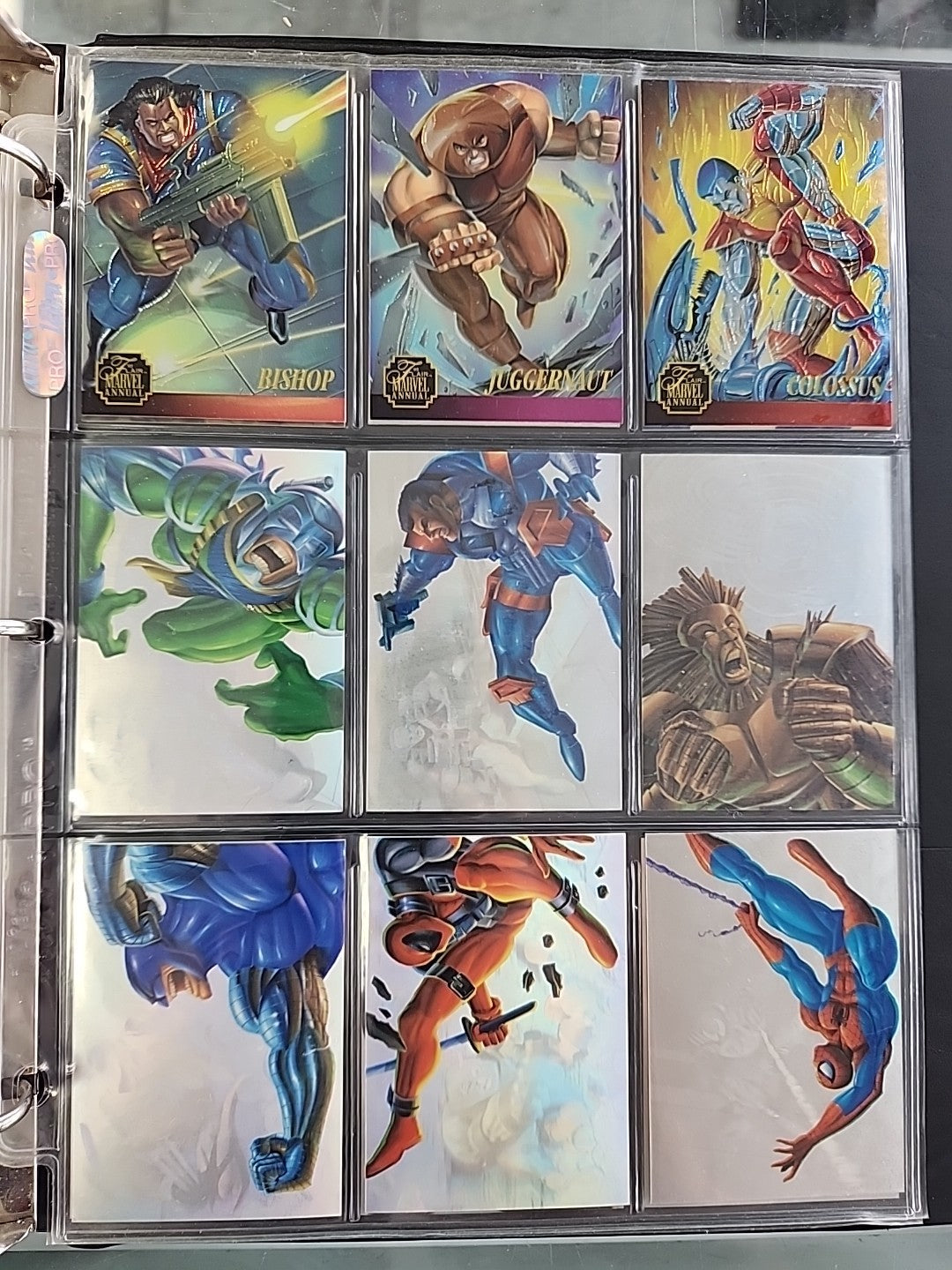 1995 Flair Marvel Annual: Complete Set /w Inserts 200 Cards NM