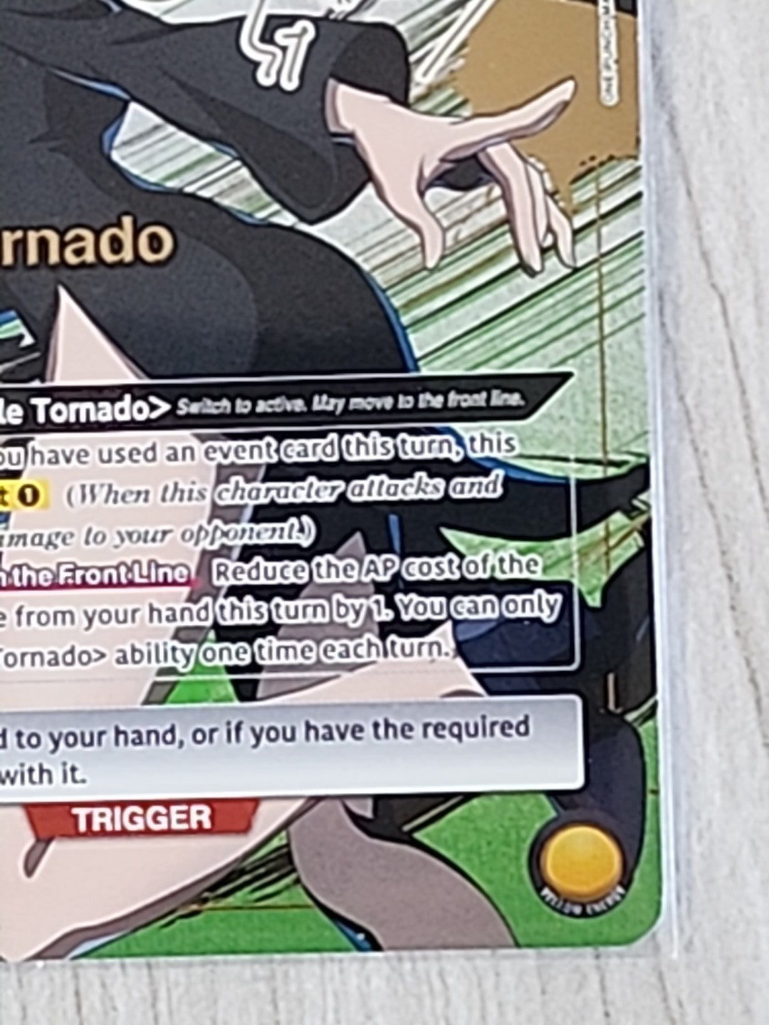 Union Arena Terrible Tornado UE06BT/OPM-1-015 SR** Signed Alt Art Super Rare