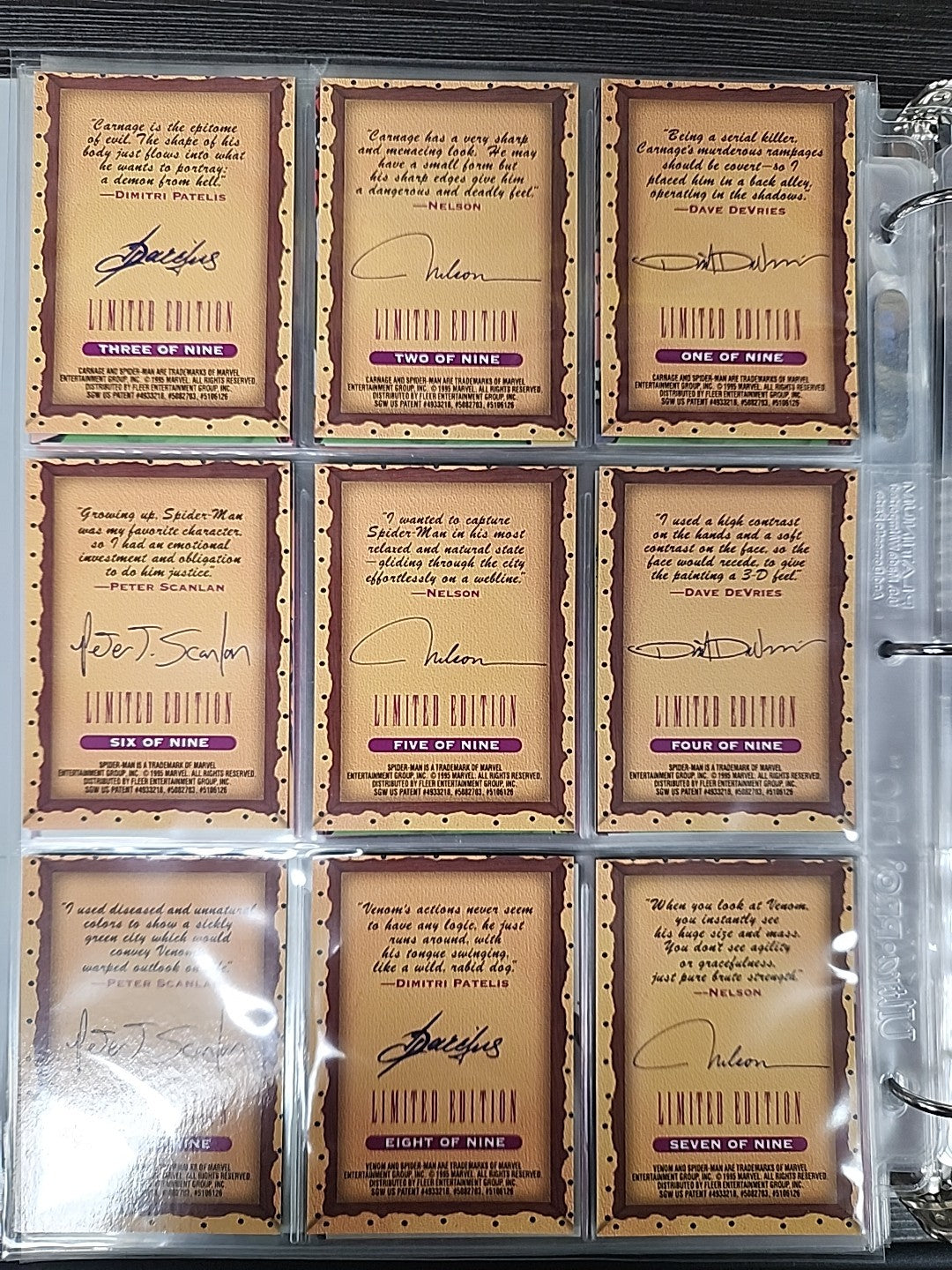 1995 Fleer Ultra Spider-Man: Complete Base Set w/ All Inserts 185 Cards