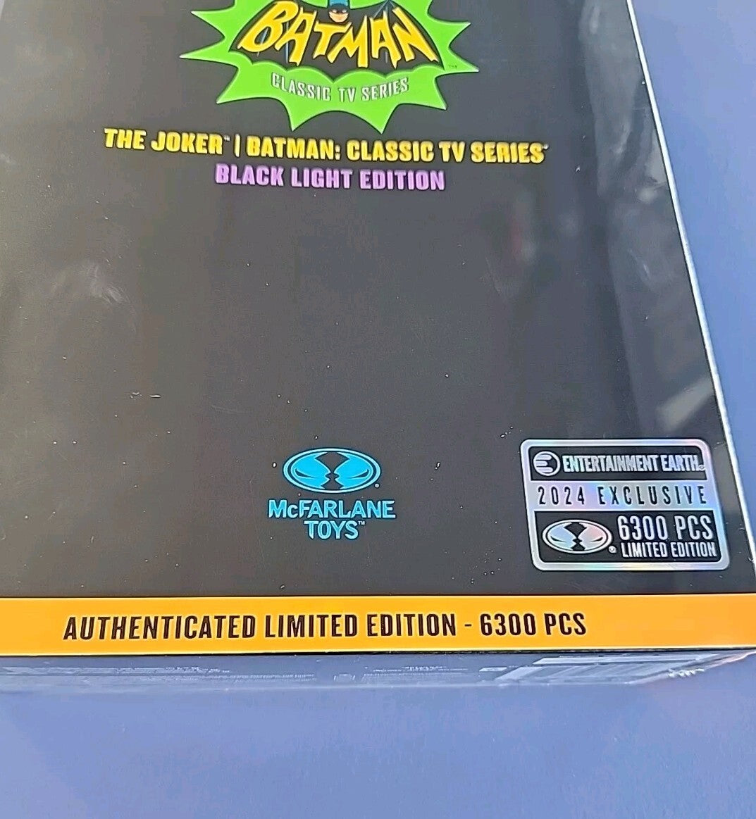 New Retro Joker Batman '66 Ltd Edition/6300 Exclusive Black Light Figure Sealed