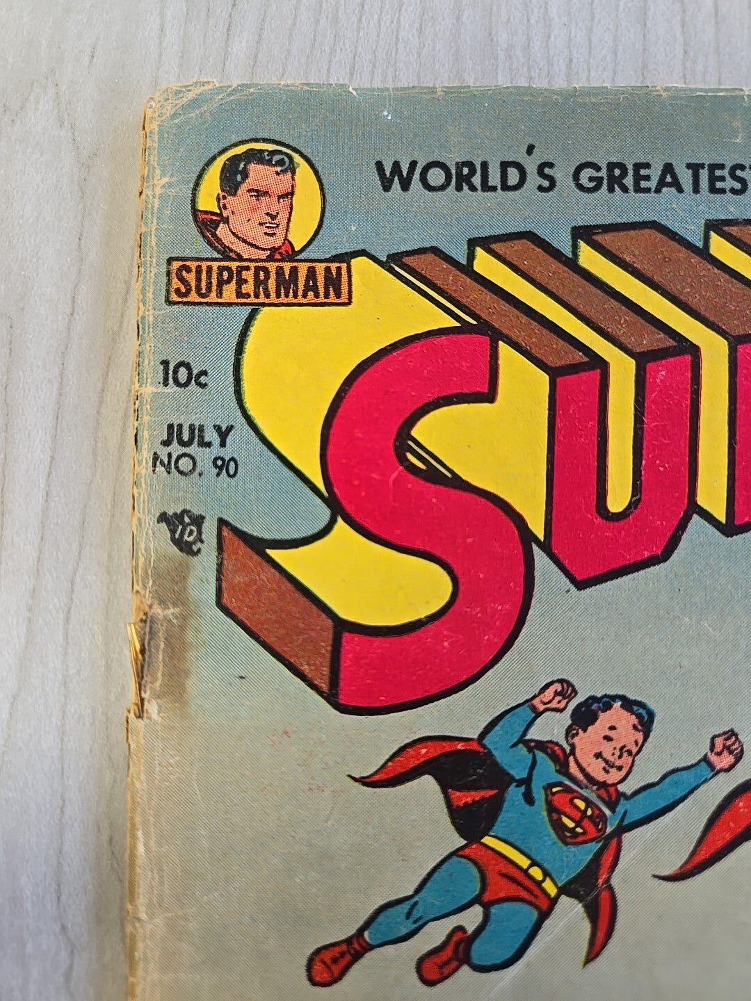 Superman #90 - DC Comics 1954 - Lex Luthor Appearance Golden Age Comics