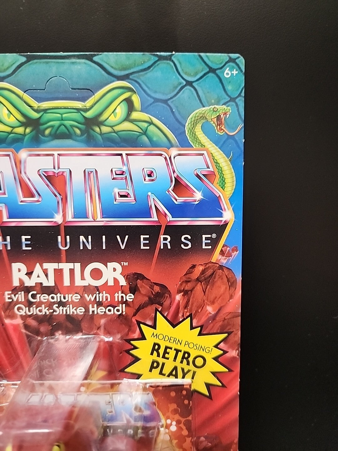 Masters Of The Universe Origins Rattlor 6" Retro Action Figure Unpunched MOTU
