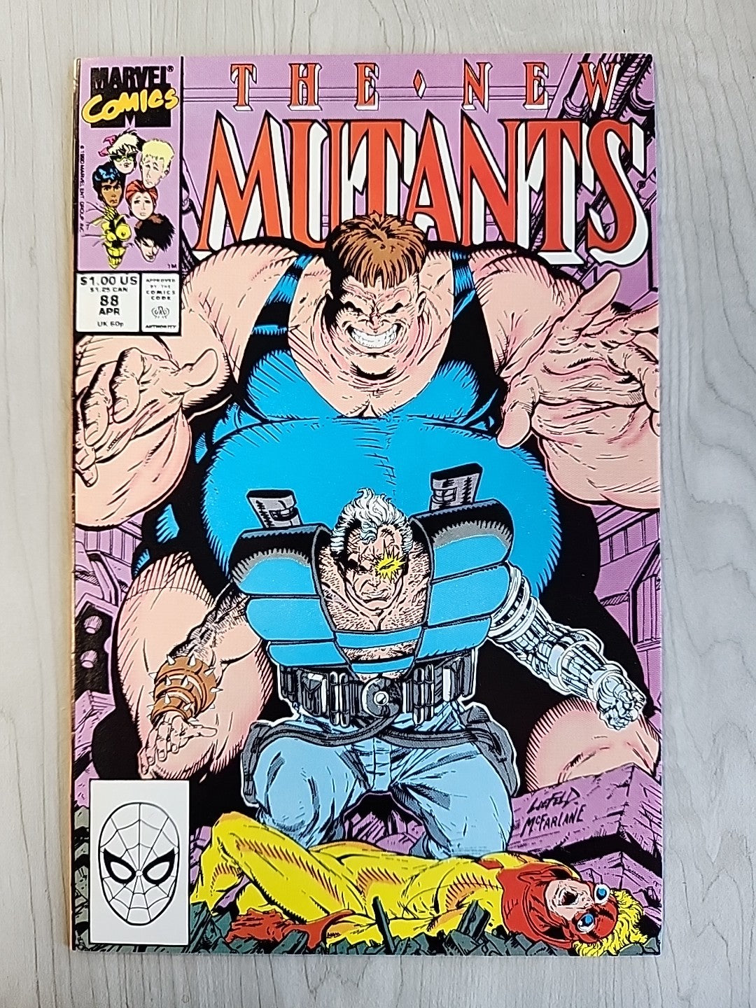 THE NEW MUTANTS #88 MARVEL COMICS 1990 HIGH GRADE Liefeld McFarlane Cover Cable