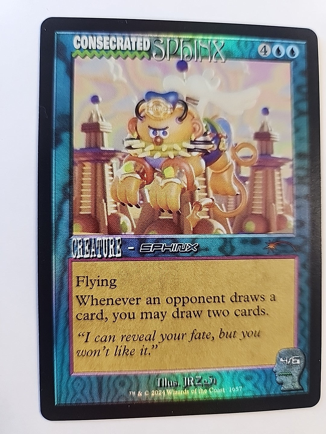 MTG Consecrated Sphinx Rainbow Foil Secret Lair 1657 English Magic The Gathering