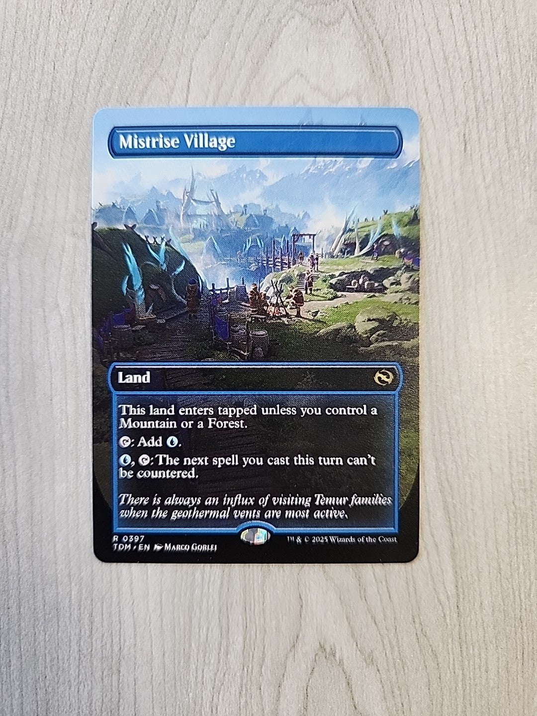 MTG Mistrise Village (Borderless) #397 Tarkir Dragonstorm Regular