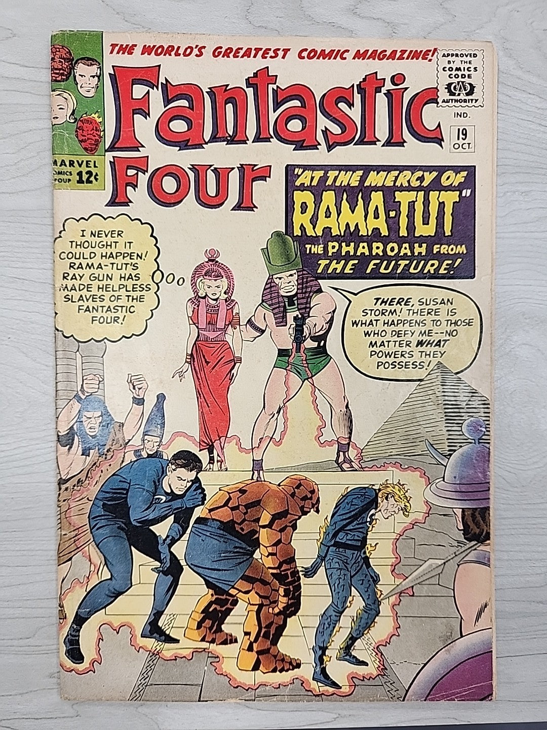 Fantastic Four 19 1963 VG- Lee Kirby/Reinman 1st Rama-Tut (Kang) KEY X-Men 1 Ad