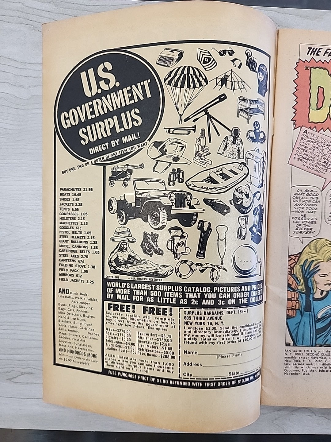 Fantastic Four #59 FN 1967 Marvel Comics Inhumans Dr Doom Lee Kirby Silver Age