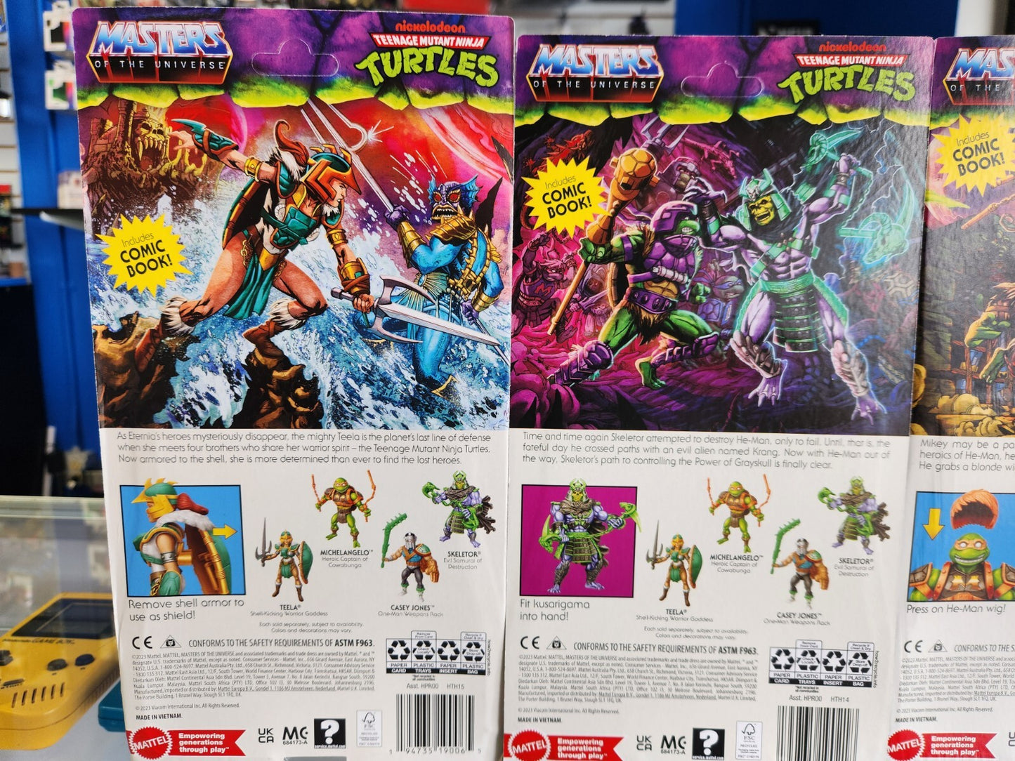 MOTU Origins TURTLES OF GRAYSKULL TMNT Wave 3 NEW Unpunched (Set of 4) Casey
