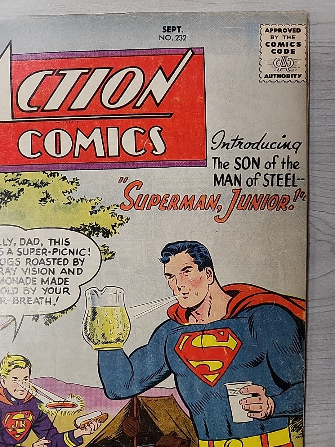 Action Comics #232 DC 1957 VG/FN Silver Age 'Superman Junior' Curt Swan cover