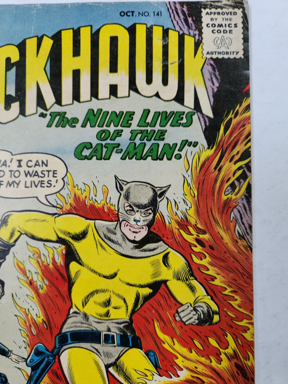 Blackhawk #141, 1st Silver Age Cat-Man, VG- 3.5 OWW Pages