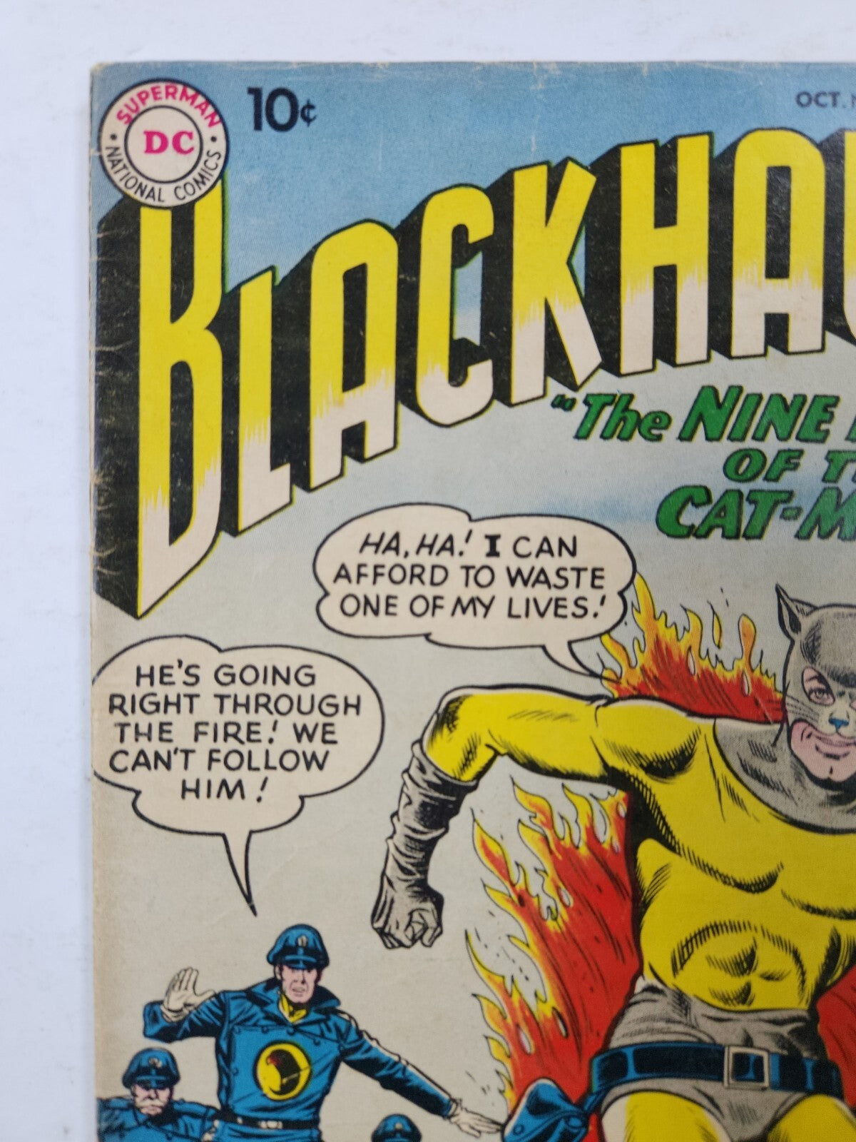 Blackhawk #141, 1st Silver Age Cat-Man, VG- 3.5 OWW Pages