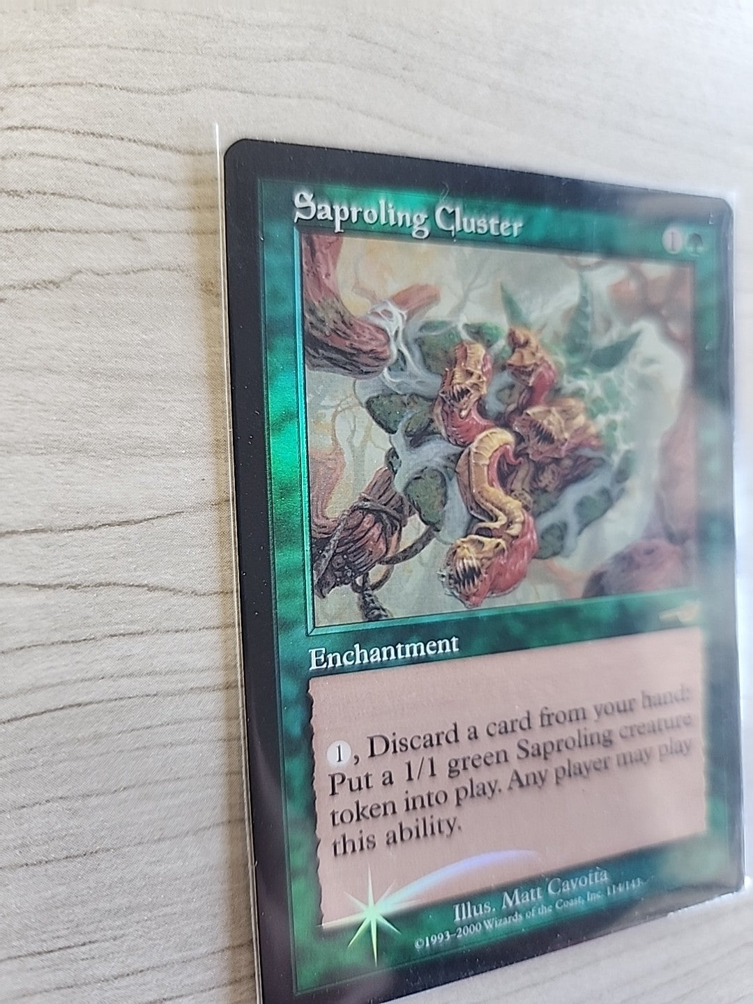 MTG Saproling Cluster Nemesis 114/143 Foil Rare Magic The Gathering Near Mint