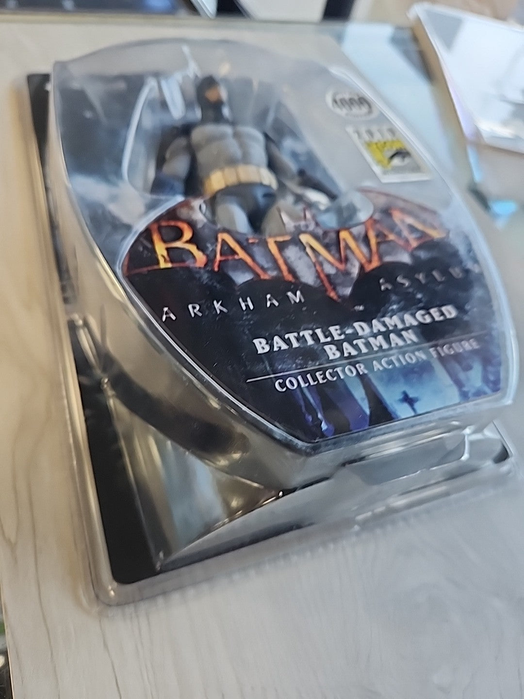 DC Direct Arkham Asylum Battle-Damaged BATMAN SDCC Exclusive Action Figure NIB