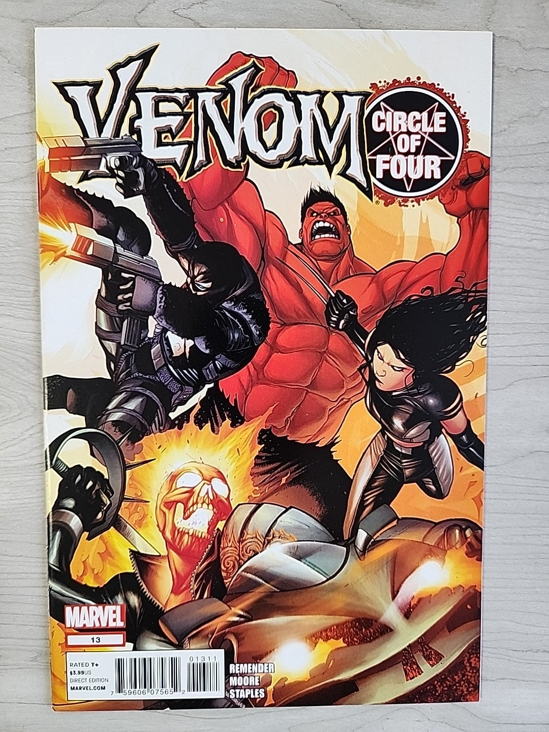 Venom #13 13.1 13.2 13.3 13.4 & 14 Circle of Four Complete Set - 2012 Lot Of 6