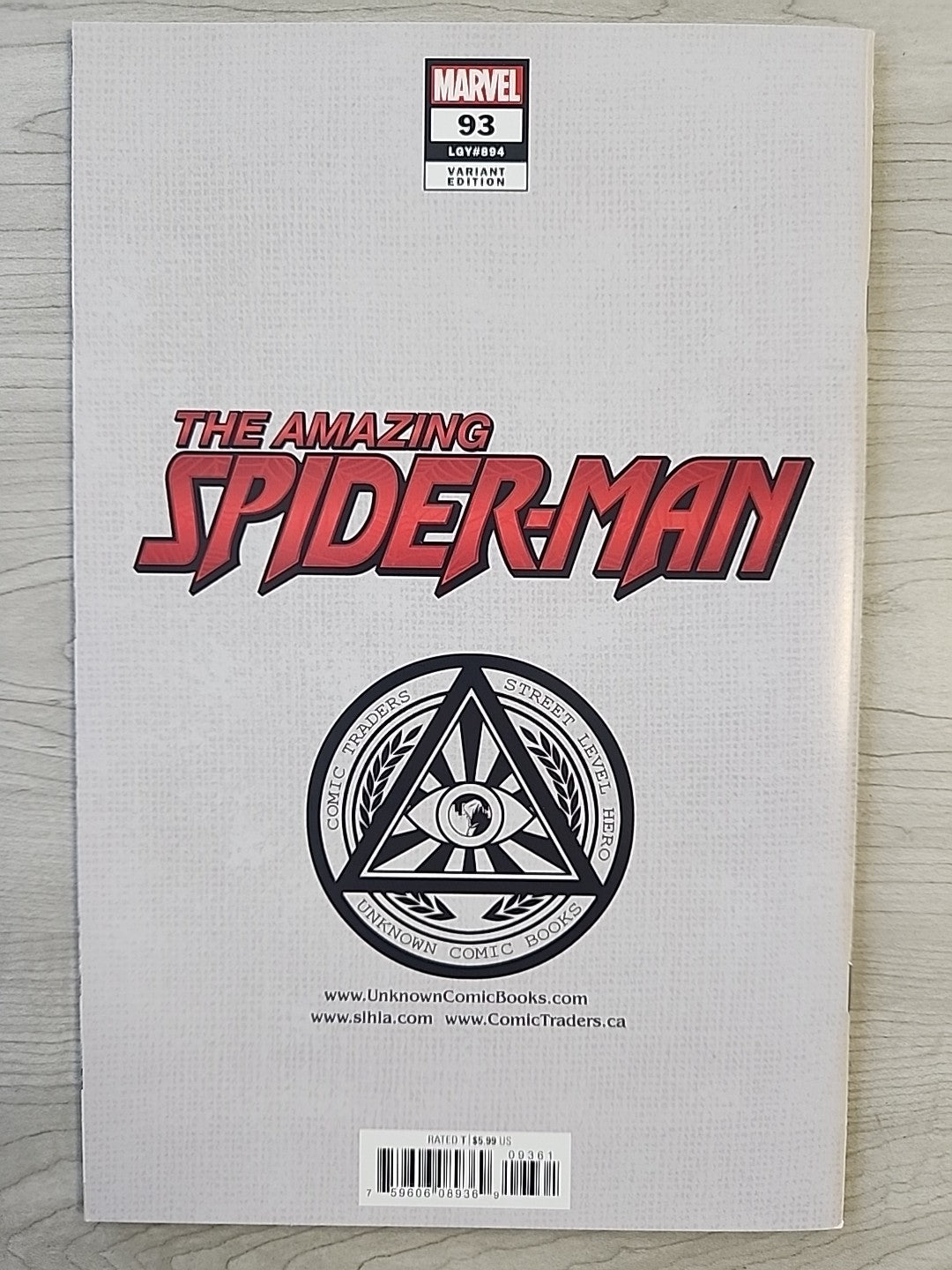 AMAZING SPIDER-MAN #93 TYLER KIRKHAM VIRGIN VARIANT 1ST CHASM MARVEL 2022 NM