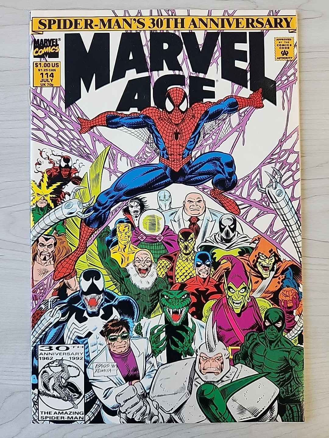 Marvel Age #114 NM Direct 30th Anniversary 2099 Early Carnage (1992 Marvel)