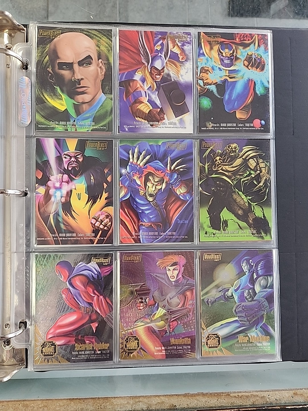 1995 Flair Marvel Annual: Complete Set /w Inserts 200 Cards NM