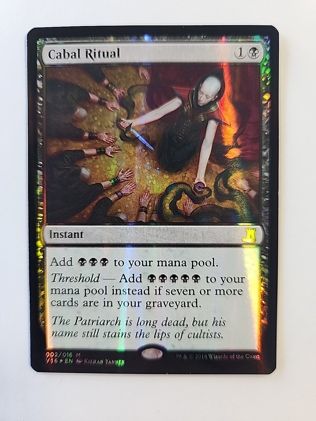 MTG Cabal Ritual From the Vault: Lore Foil 002/016 Magic The Gathering NM