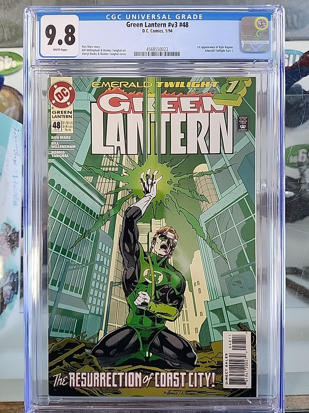 Green Lantern v3 #48 CGC 9.8 1st App of Kyle Rayner 1994 Emerald Twilight 1