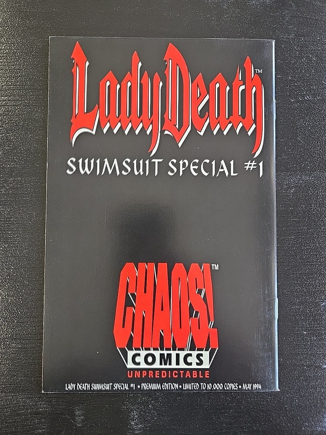 LADY DEATH SWIMSUIT SPECIAL #1 1994 RED VELVET SIGNED NM