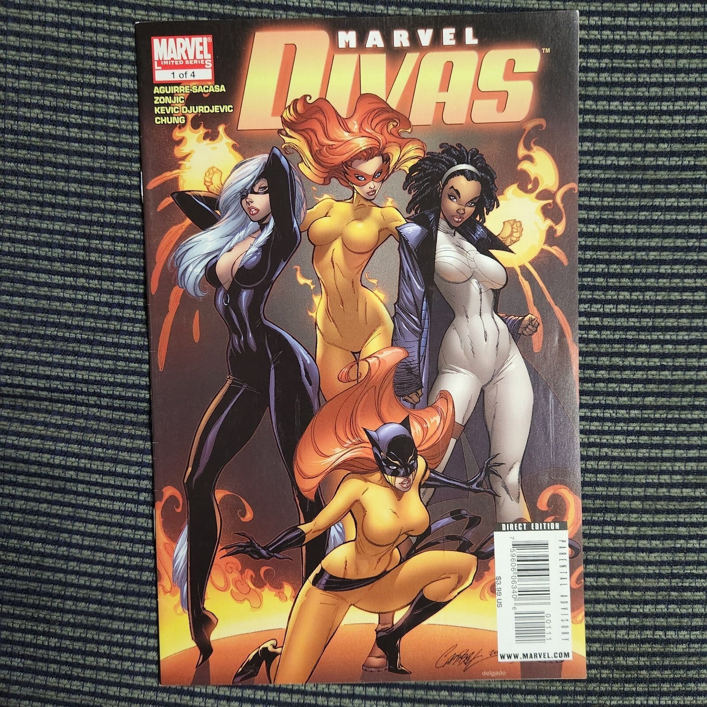 Marvel Divas 1 J. Scott Campbell Cover Black Cat Monica Rambeau Firestar Hellcat
