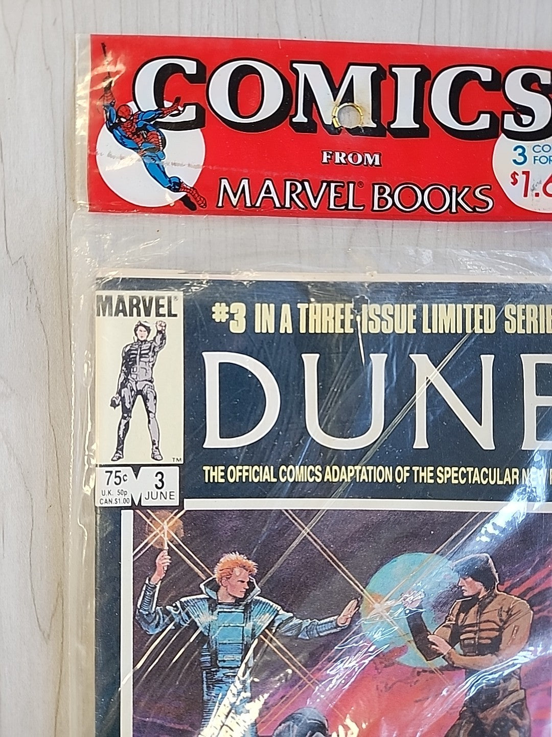 Dune 1-3 Marvel Factory Sealed Comic Book 3 Pack 1 2 & 3 1984 Movie Adaptation