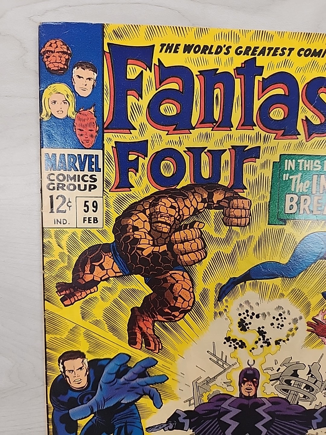 Fantastic Four #59 FN 1967 Marvel Comics Inhumans Dr Doom Lee Kirby Silver Age