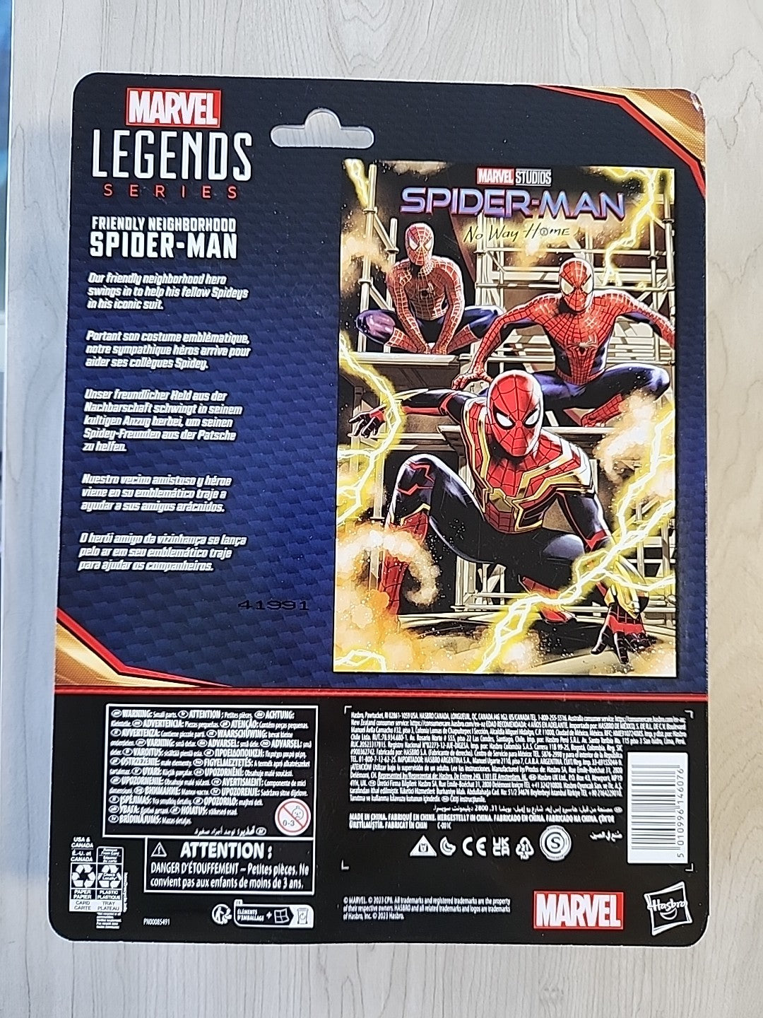 MARVEL Legends SPIDER-MAN No Way Home Set of 3: Tobey, Andrew, Tom