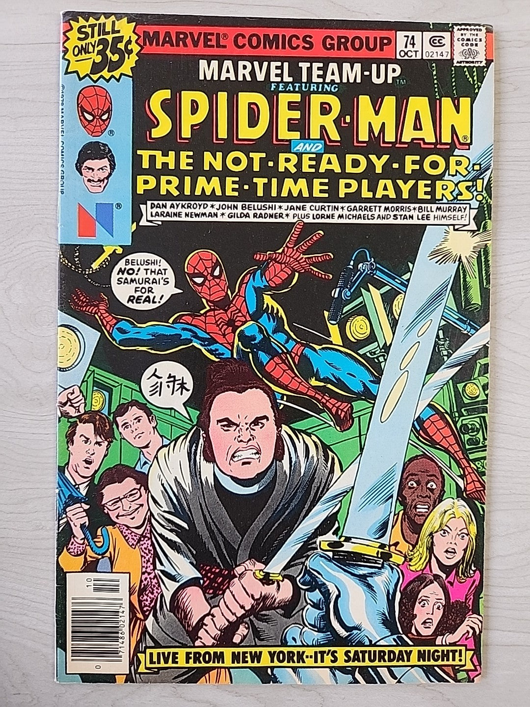 Marvel Team-Up #74 Spider-Man and The Not-Ready for Prime-Time Players 1978