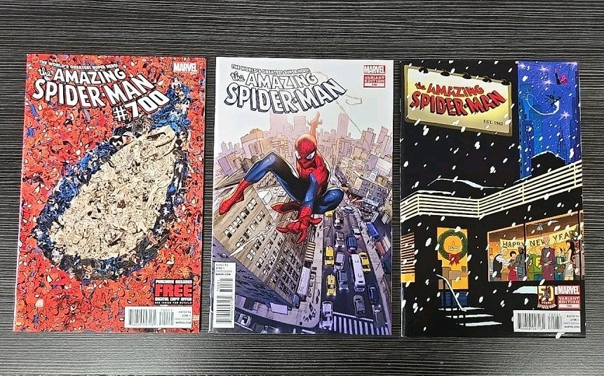 Amazing Spider-Man # 700 LOT (3x) Cvr A, Two Variants- Death Of Peter Parker