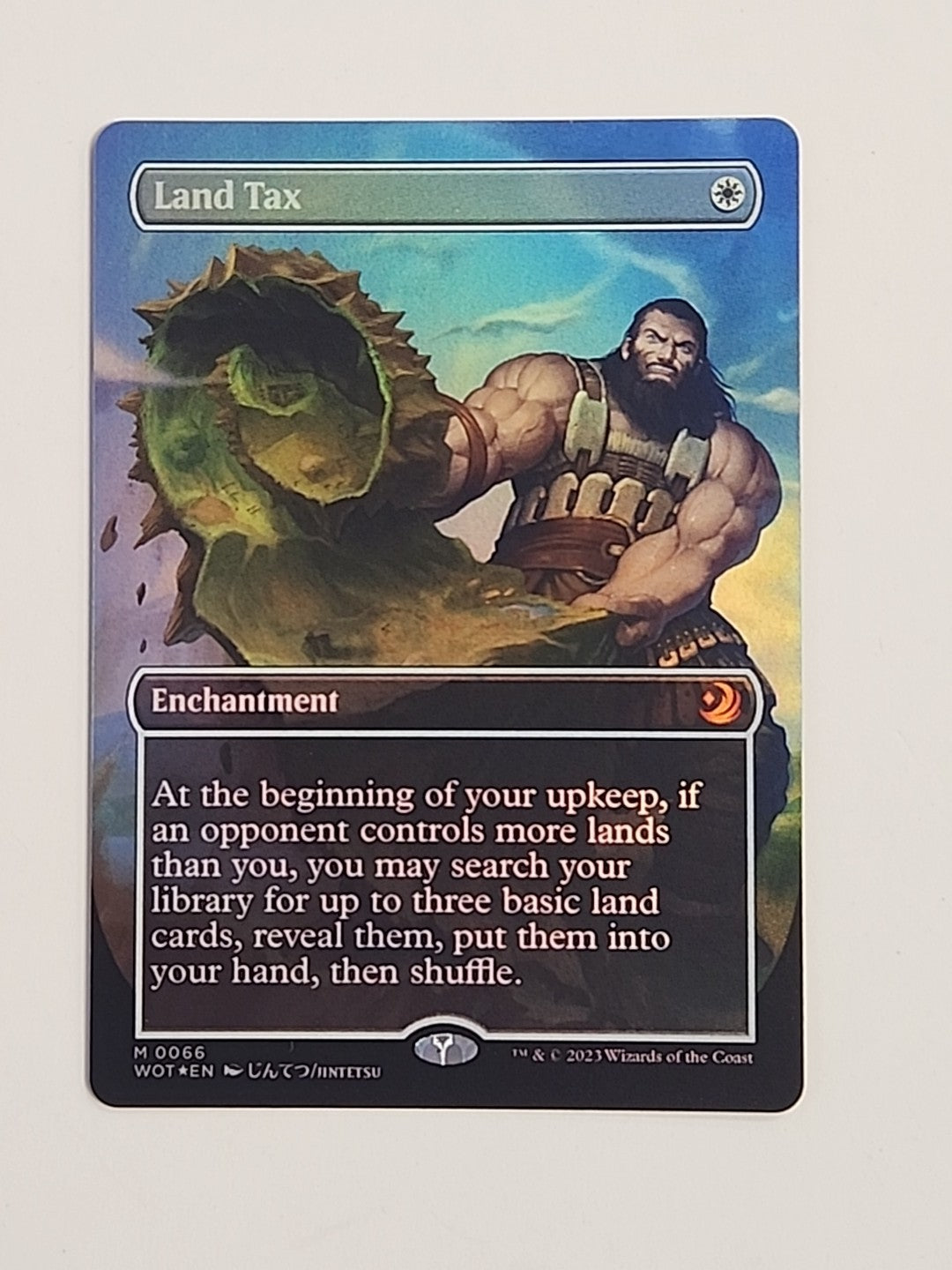 MTG Land Tax Anime Borderless 66 Wilds of Eldraine: Enchanting Tales NM