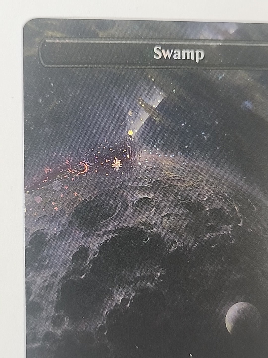 Magic The Gathering Unfinity Swamp Borderless Galaxy Foil MTG