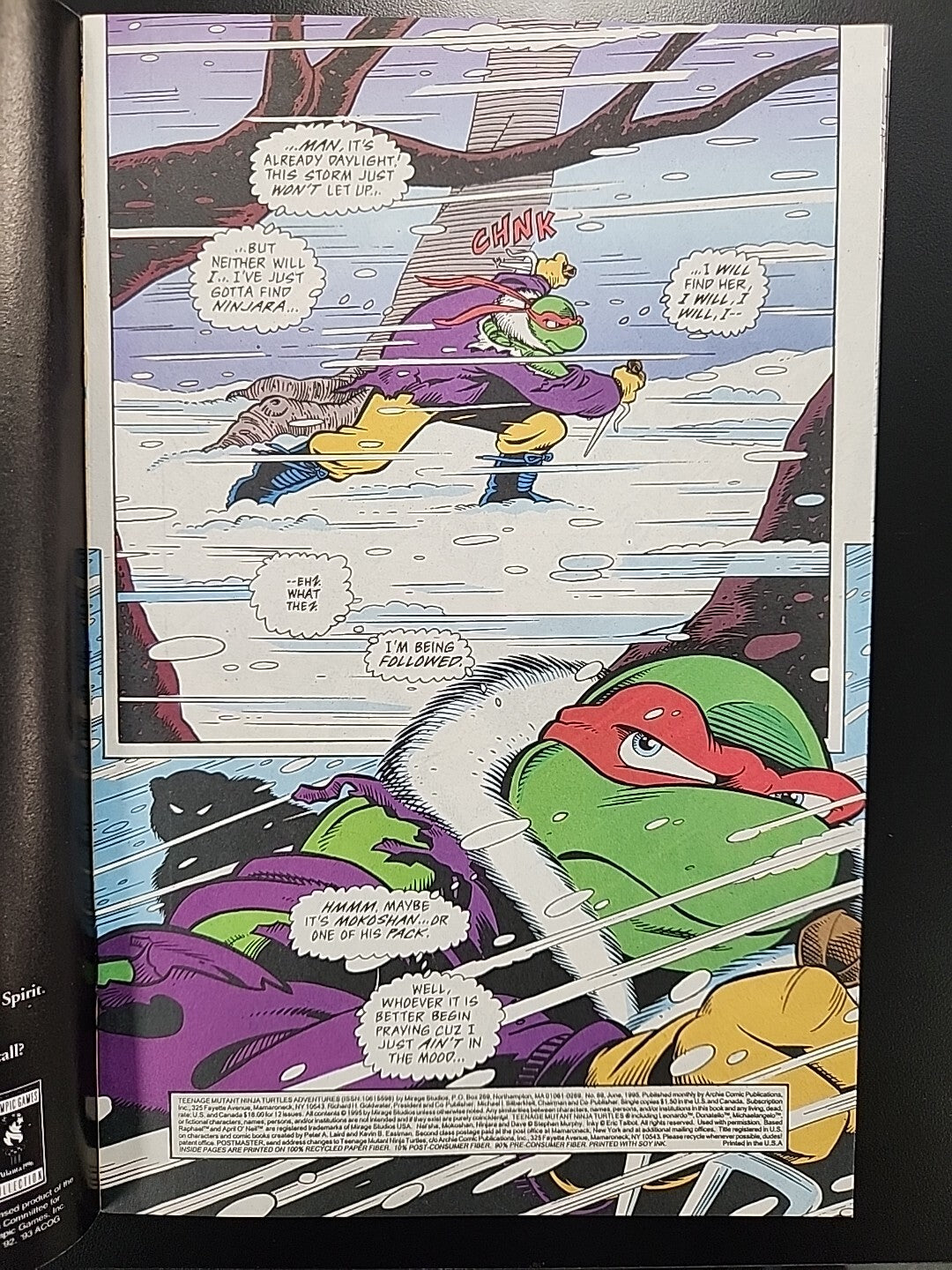 Teenage Mutant Ninja Turtles Adventures #69 1995 Moon Eyes Pt 3 Hard To Find NM