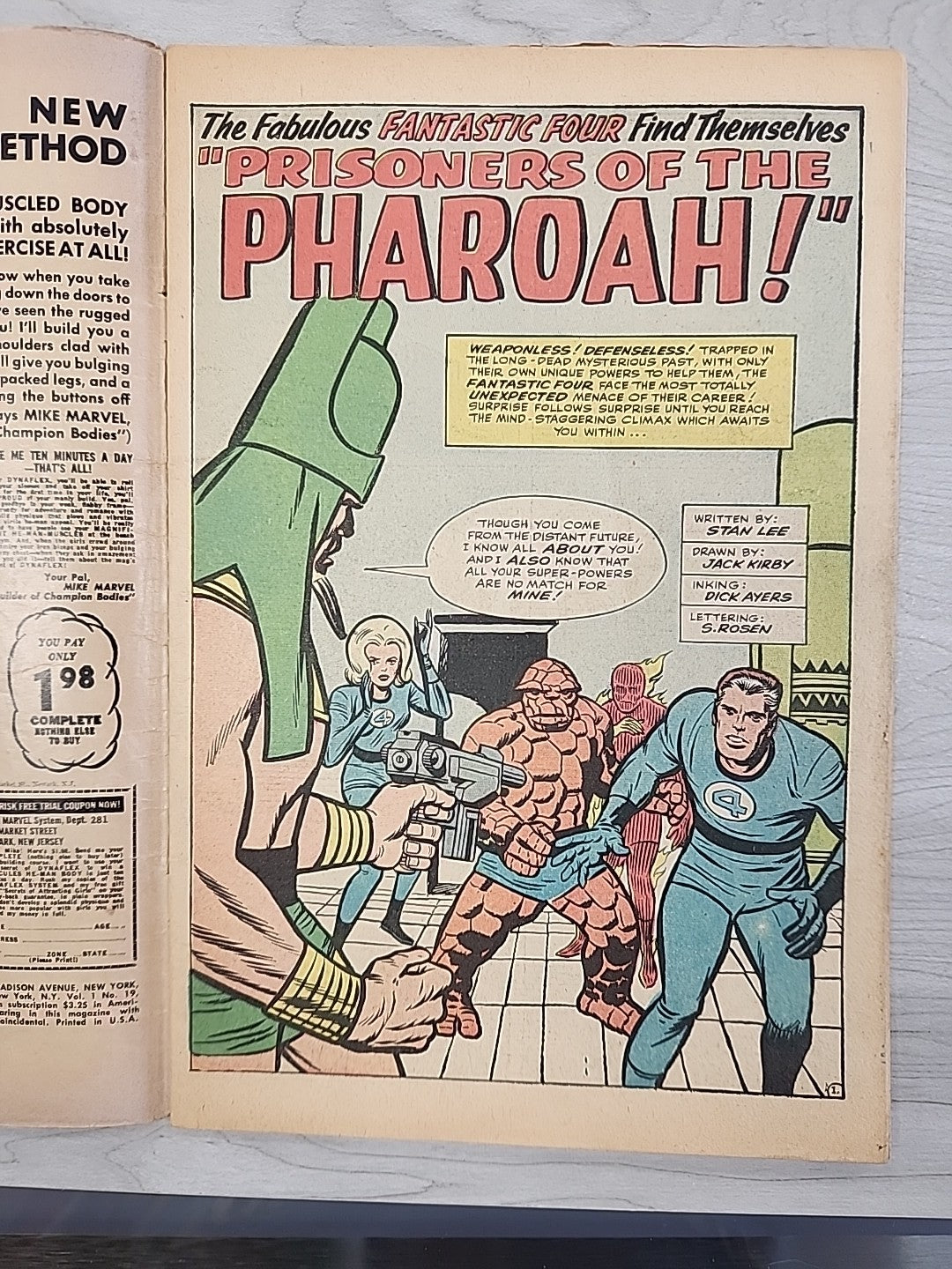 Fantastic Four 19 1963 VG- Lee Kirby/Reinman 1st Rama-Tut (Kang) KEY X-Men 1 Ad