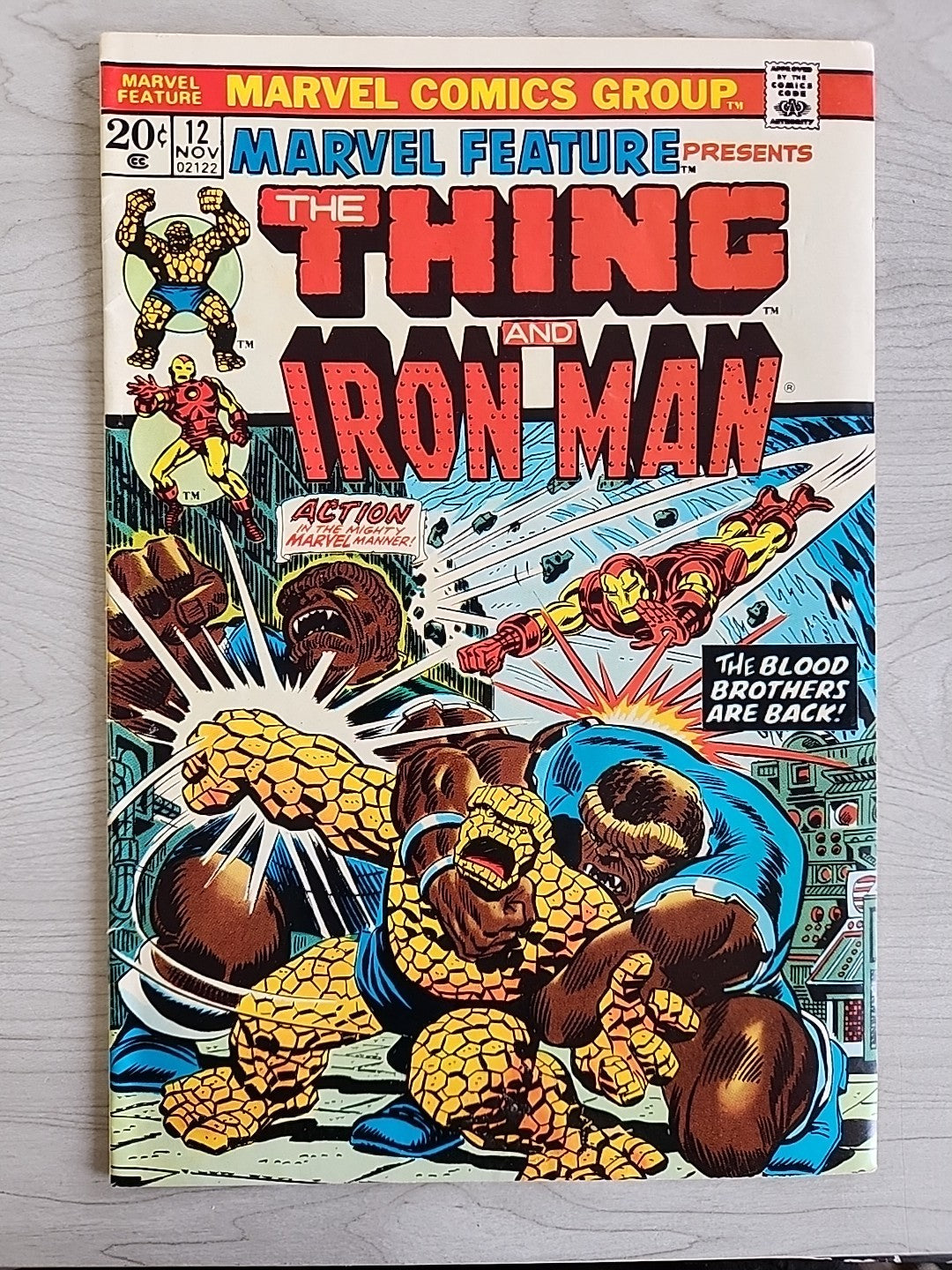 Marvel Feature Presents #12 (1973) The Thing & Iron Man Marvel Comics Thanos