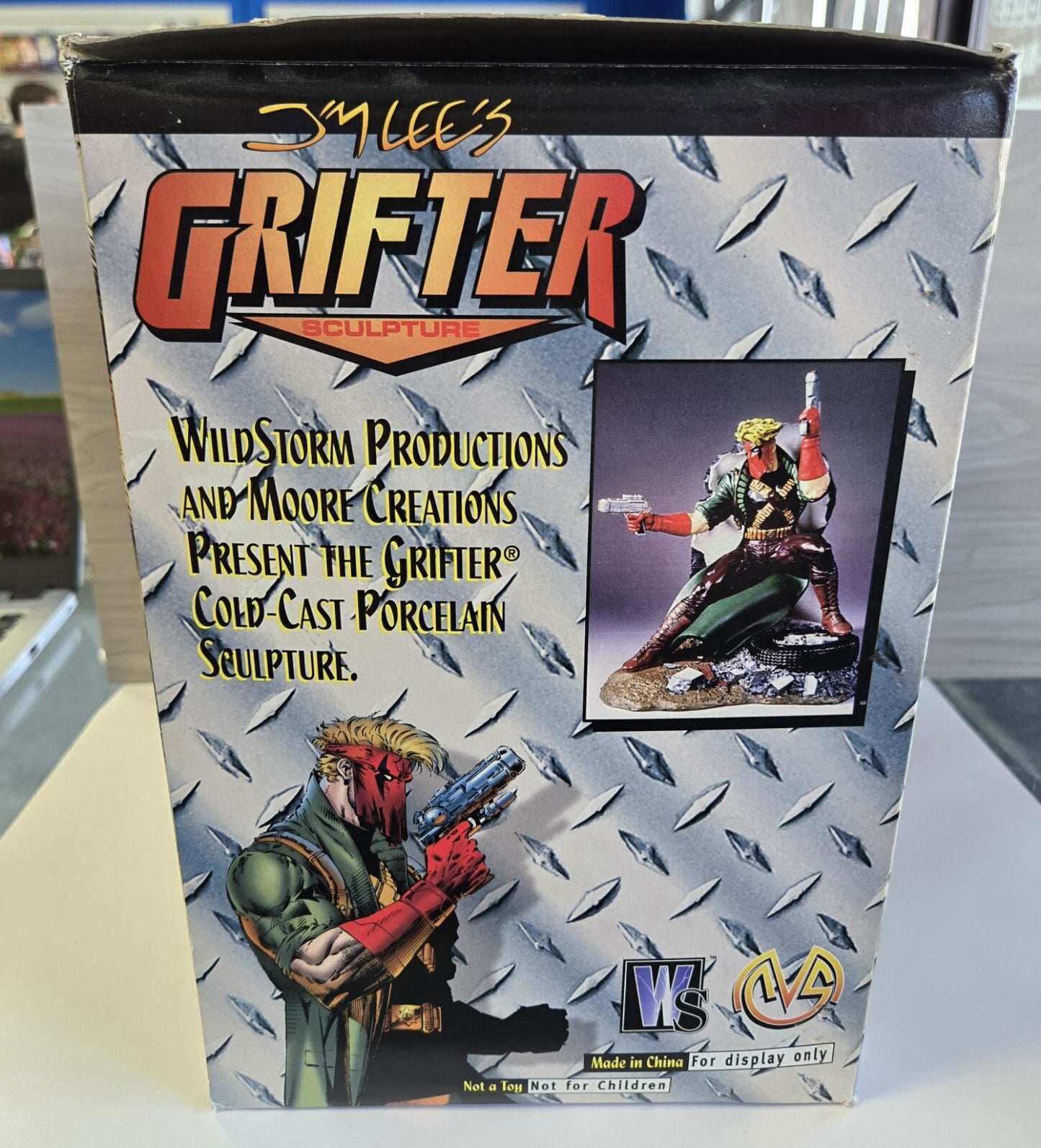 1990s Jim Lee's "Grifter" Sculpture By Clayburn Moore LTD EDTN 1996