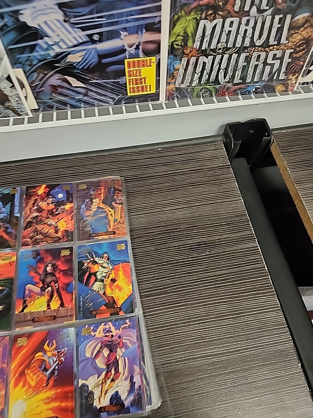 1994 Marvel Masterpieces Base Set Powerblast Silver Holofoil Plus Signature 293