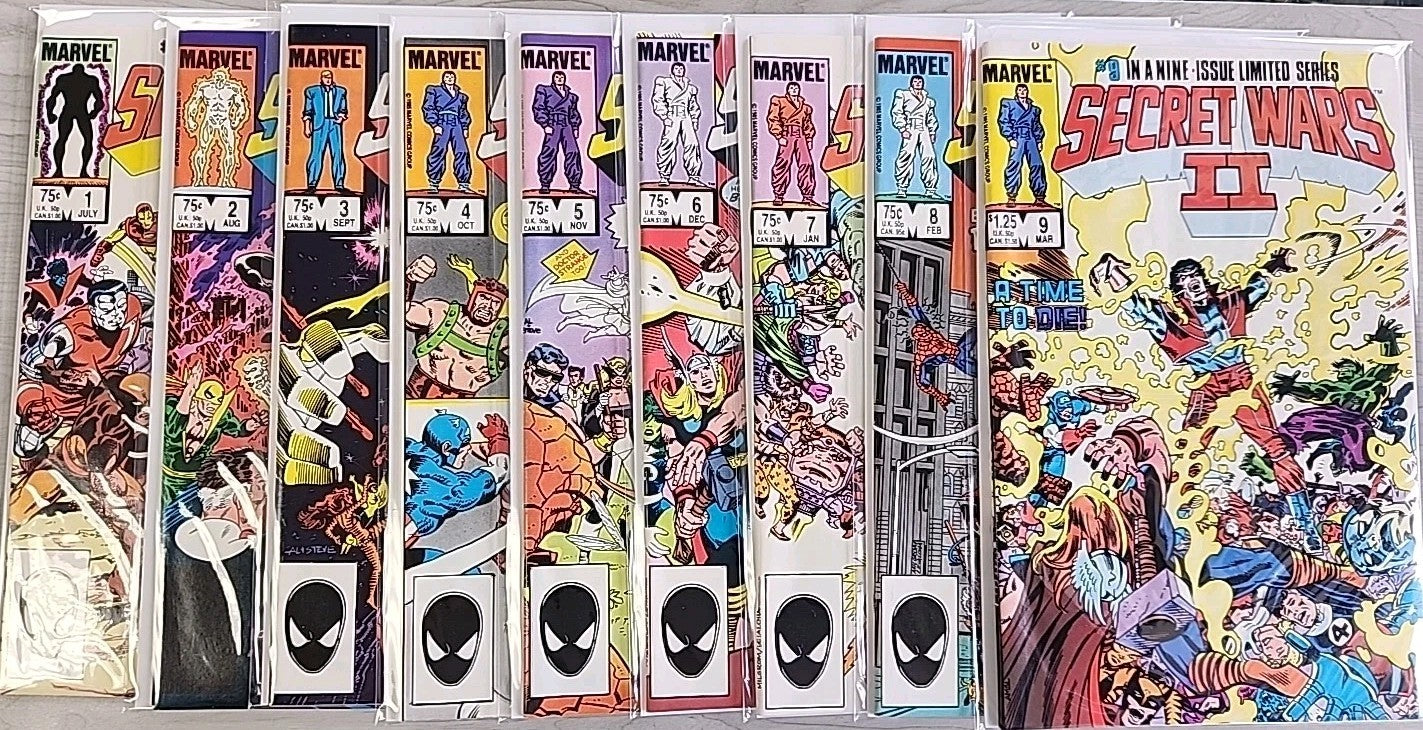 SECRET WARS II #1-9 (Marvel, 1985 Series) Complete Set of 9 Books Complete