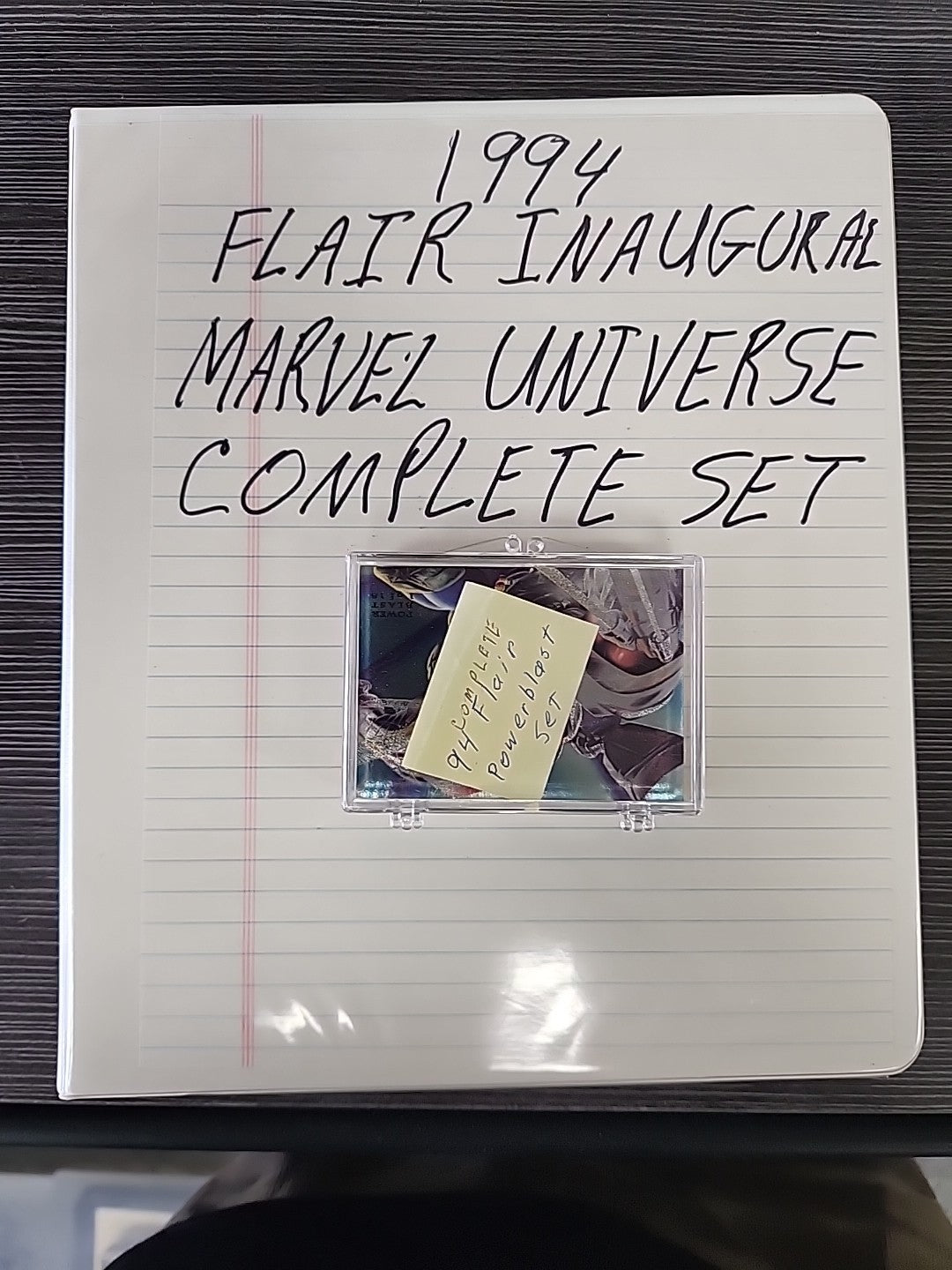 1994 Flair Marvel Complete 150 Card Set & Complete 18 Power Blast Foil Set NMMT