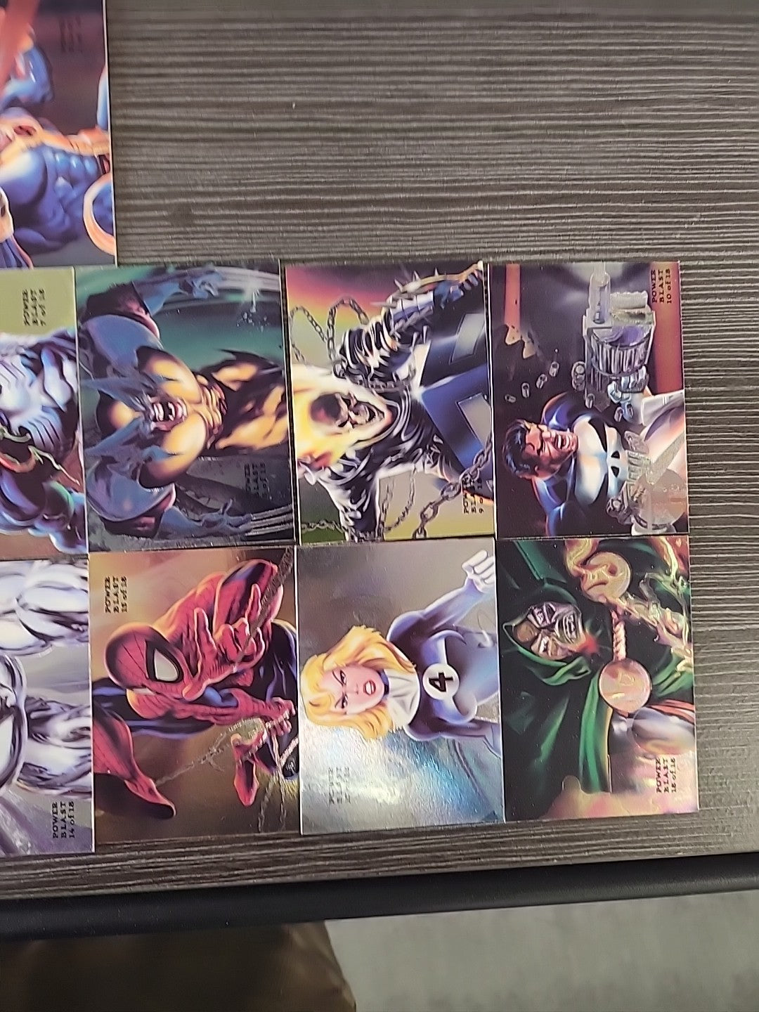 1994 Flair Marvel Complete 150 Card Set & Complete 18 Power Blast Foil Set NMMT