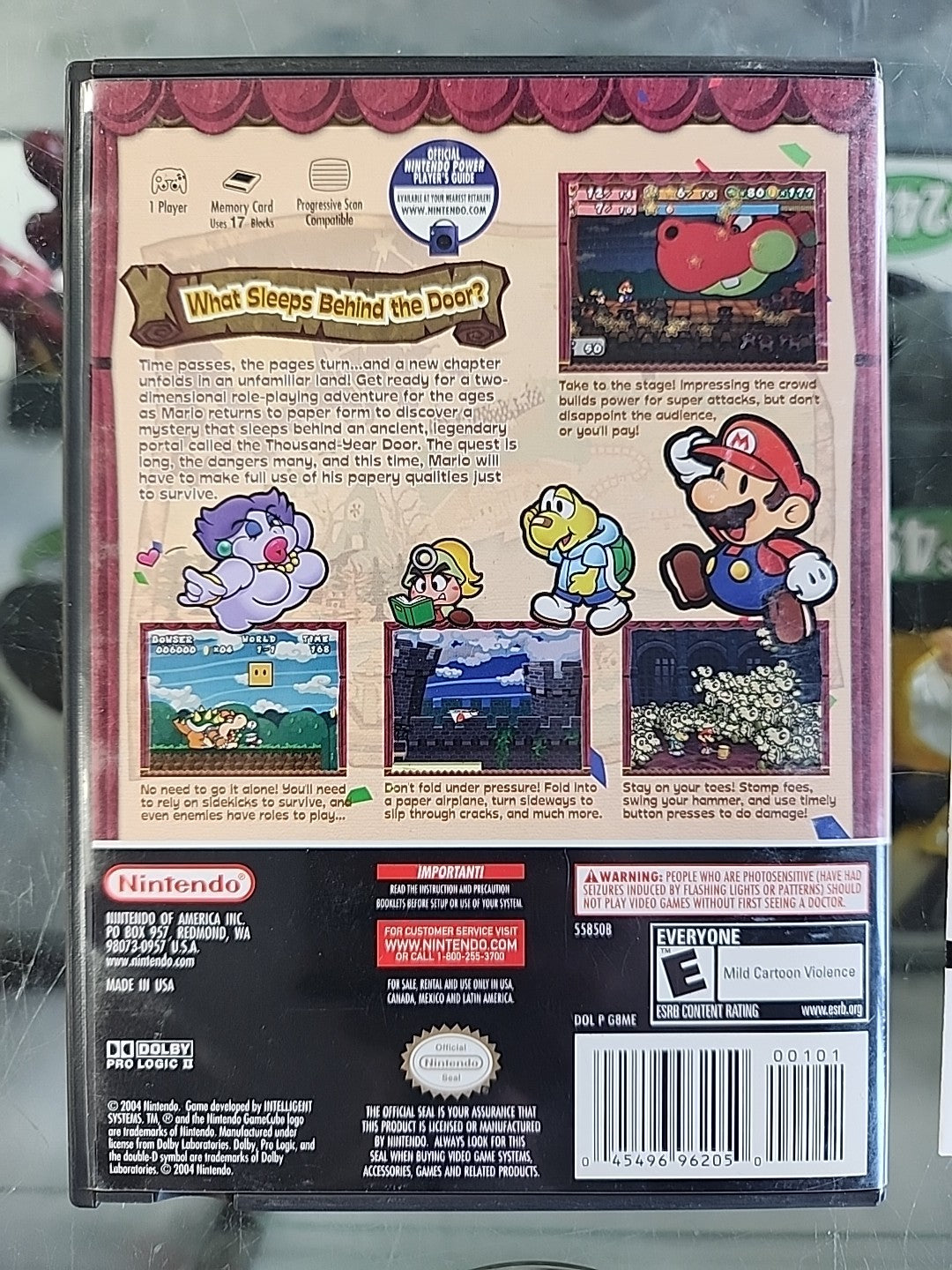 Paper Mario Thousand Year Door (Nintendo GameCube, 2004) CIB Tested Black Label