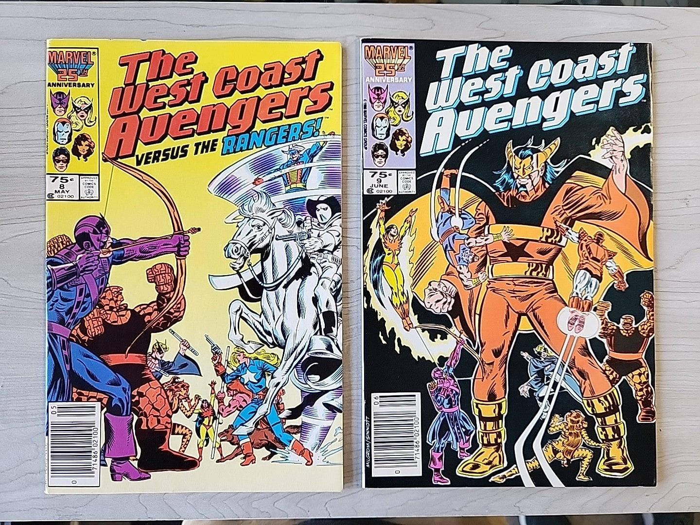 The West Coast Avengers #1 2 3 4 5 6 7 8 9 Newsstand Marvel Comics 1985 VF/NM