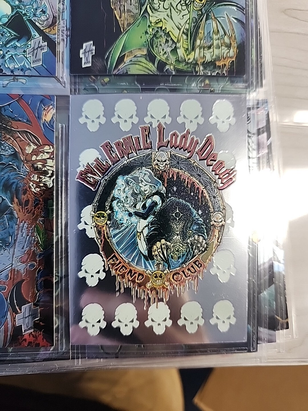 EVIL ERNIE Glow In The Dark 1995 Chromium Complete 100 Card Set in Sheets