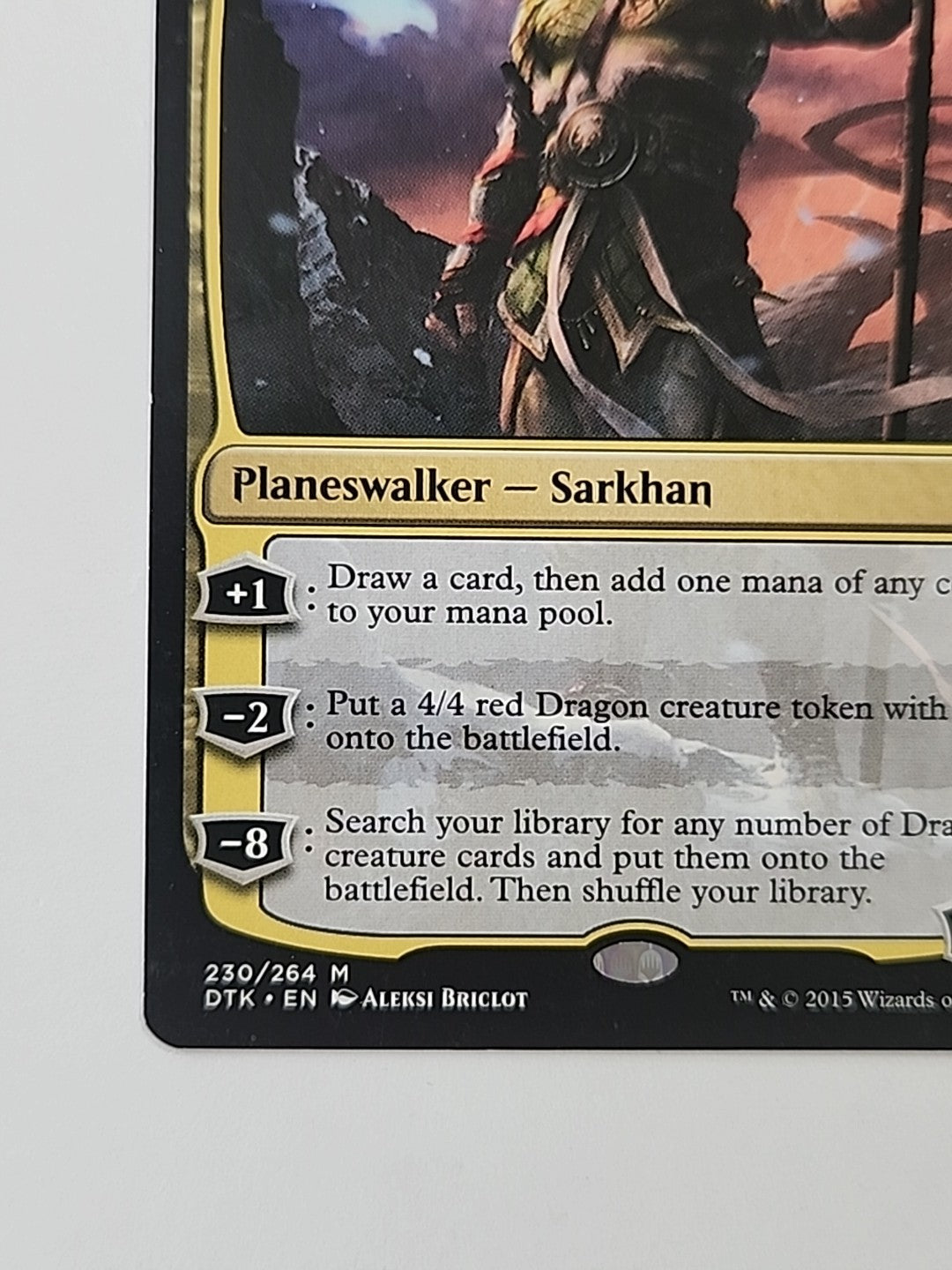 MTG Sarkhan Unbroken Dragons of Tarkir 230/264 Regular Mythic LP