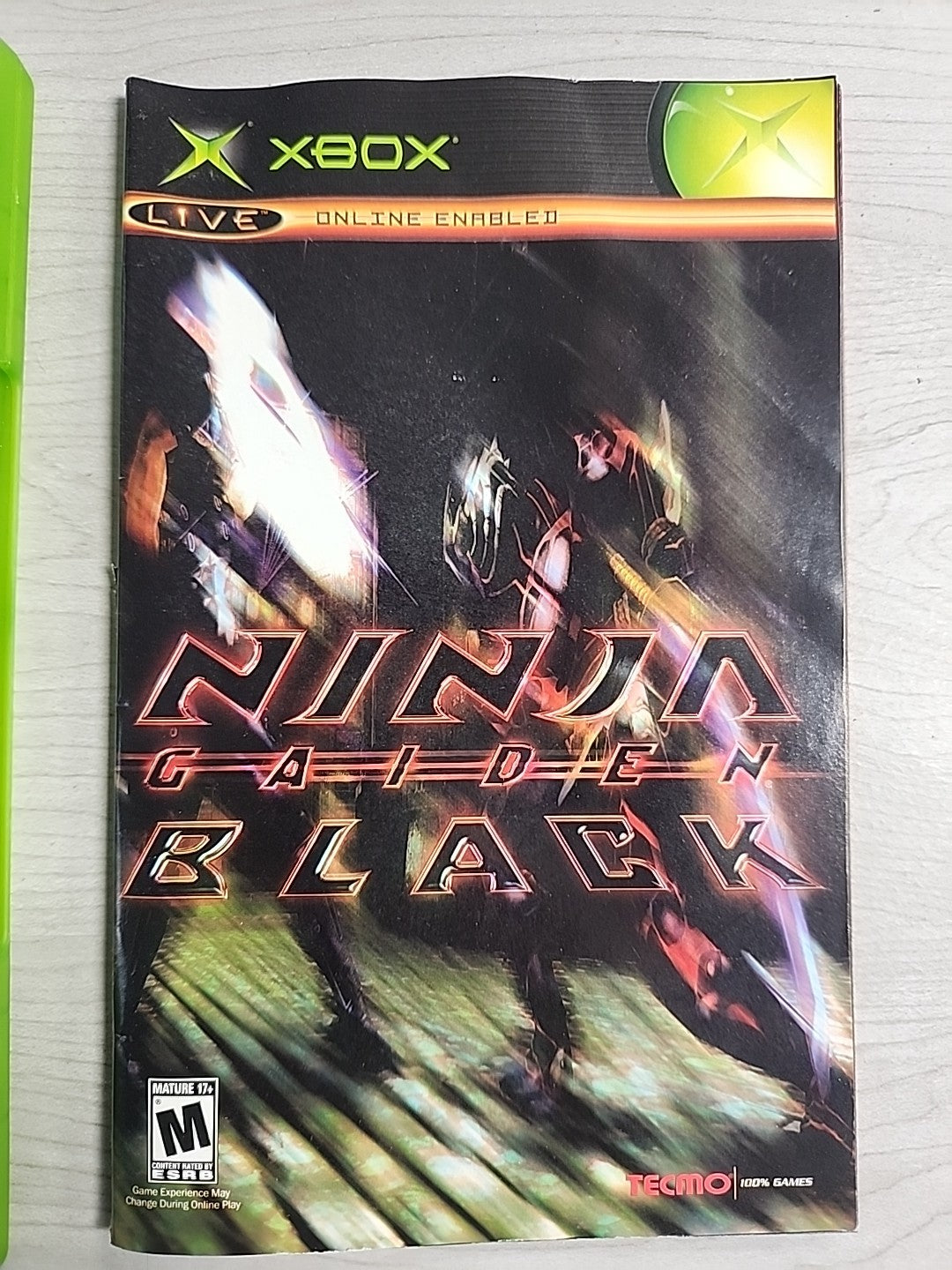 Ninja Gaiden Black (Microsoft Xbox, 2005) Authentic w/ Case Manual Game
