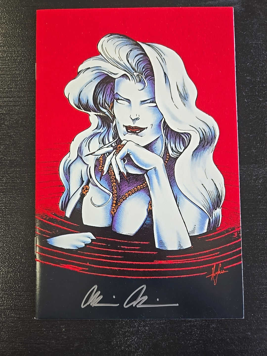 LADY DEATH SWIMSUIT SPECIAL #1 1994 RED VELVET SIGNED NM